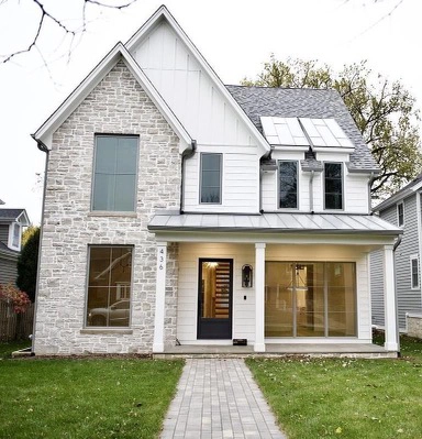 Front & Rear Elevations Project – Riordan – Custom Homes in Chicago – 1